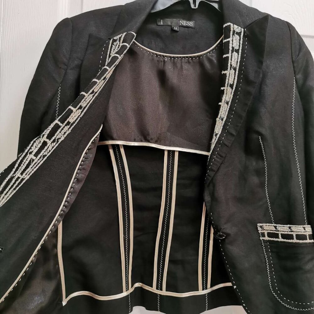 NESS LINEN-BLENDBLAZER (S/M) - Picture 6 of 6